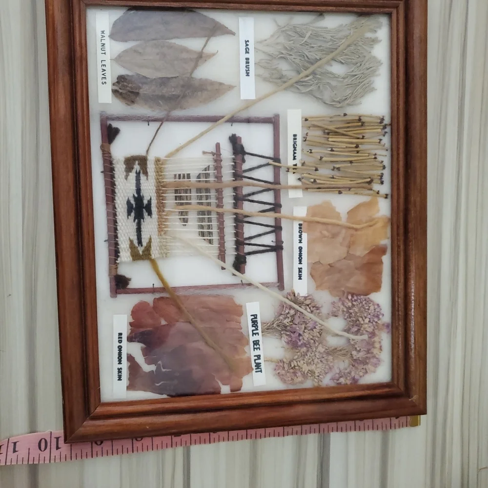 Framed Nature Collage with Brown and Purple Accents - Picture 5 of 6
